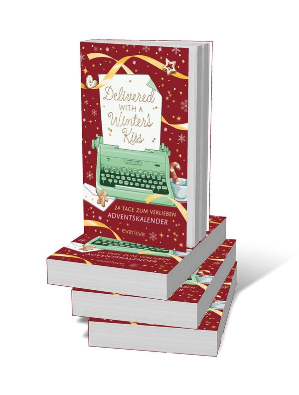 Bücherstapel des Buches „Delivered with a Winter’s Kiss“