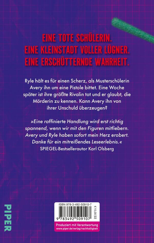 Rückansicht des Buches „Liars all around me“