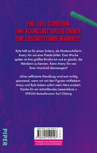 Rückansicht des Buches „Liars all around me“