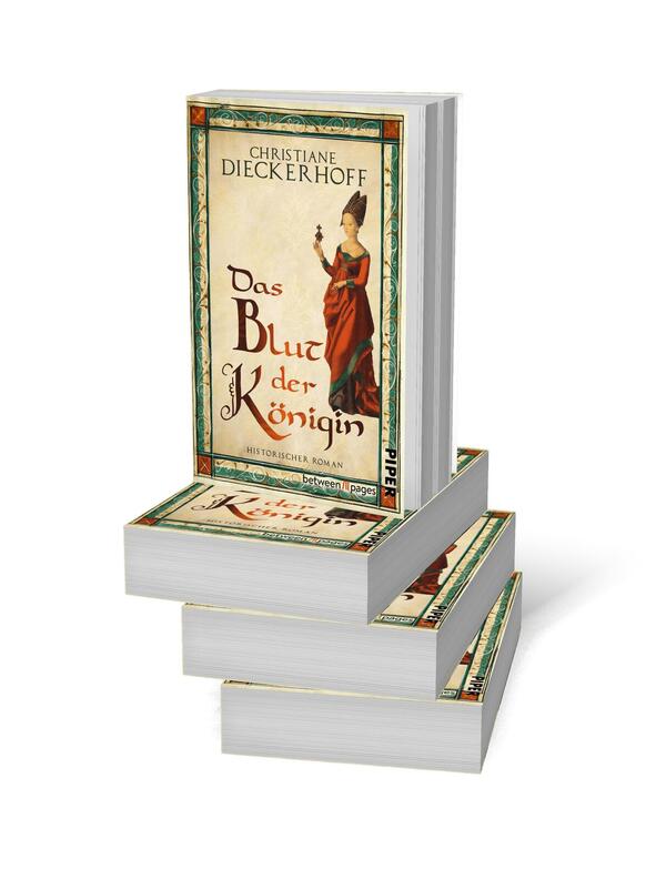 Bücherstapel des Buches „Das Blut der Königin“