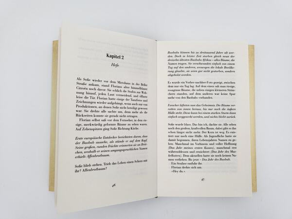 Innenansicht des Buches „Der Geschichtenbäcker“