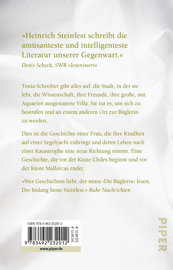 Rückansicht des Buches „Die Büglerin“