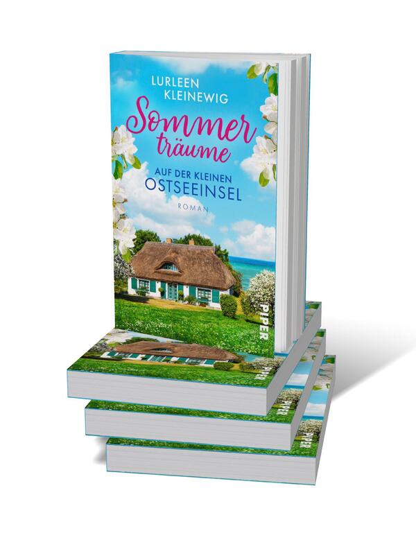 Bücherstapel des Buches „Sommerträume auf der kleinen Ostseeinsel“