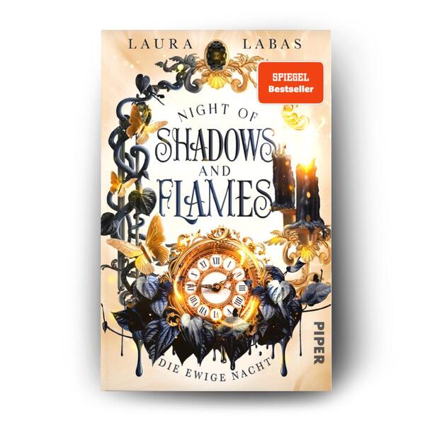 Außenansicht des Buches „Night of Shadows and Flames – Die Ewige Nacht“