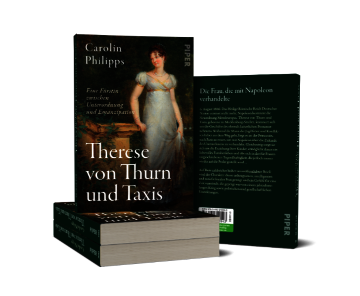 4 Bücher von Carolin Philipps „Therese von Thurn und Taxis“ 