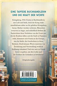 Rückansicht des Buches „Die Buchhändlerin von Königsberg“ 