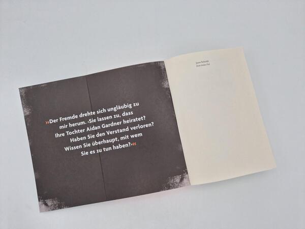 Außenansicht des Buches „Dein letztes Fest“