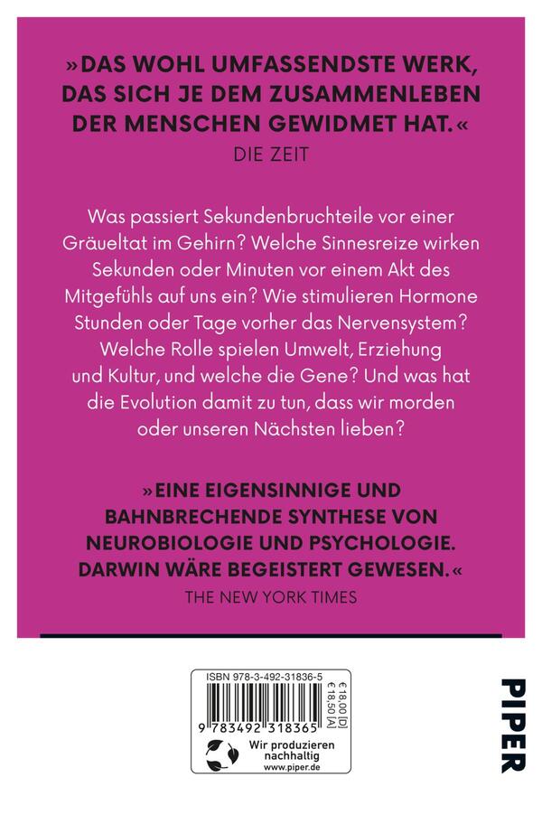 Rückansicht des Buches „Gewalt und Mitgefühl“