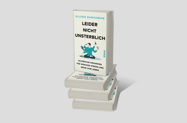 Bücherstapel des Buches „Leider nicht unsterblich“