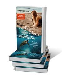 Bücherstapel des Buches „Meine Reise mit den Meeresschildkröten“