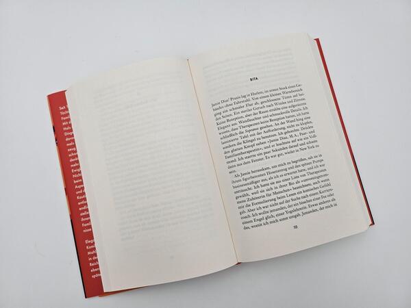 Innenansicht des Buches „Die Perserinnen“