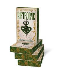 Außenansicht des Buches „Riftborne“