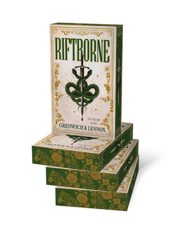 Außenansicht des Buches „Riftborne“