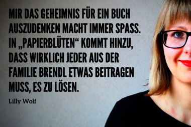 Lilly Wolf: Zitat zu Papierblüten