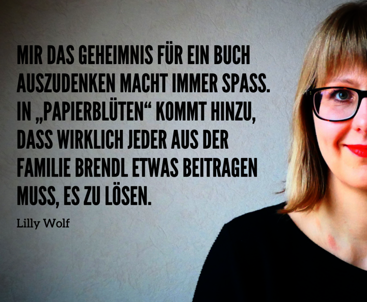 Lilly Wolf: Zitat zu Papierblüten