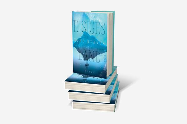 Bücherstapel des Buches „Eisiges Land“