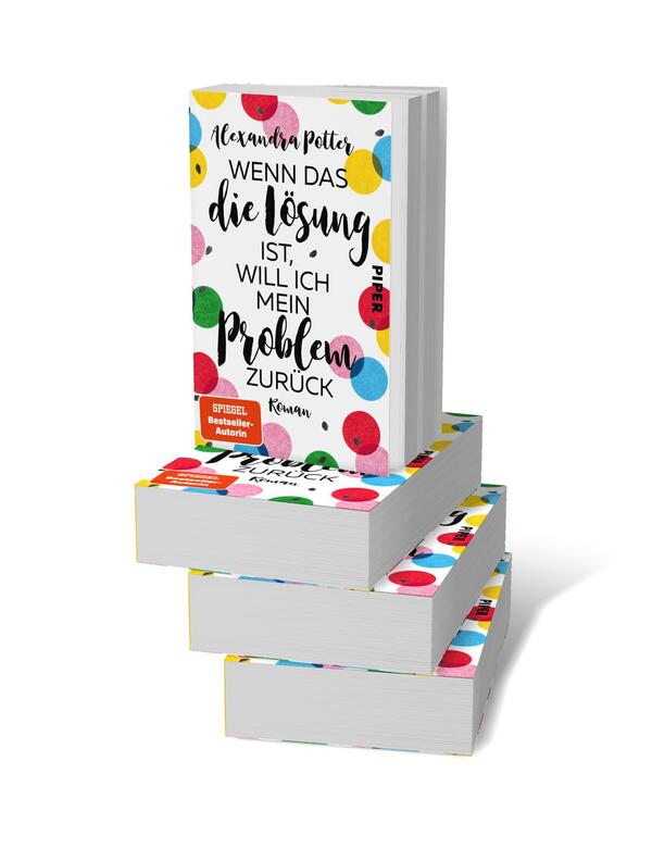 Bücherstapel des Buches „Wenn das die Lösung ist, will ich mein Problem zurück“