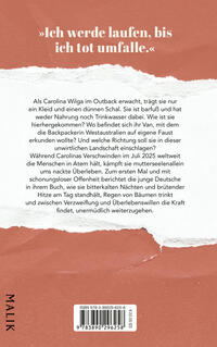 Rückansicht des Buches „Dem Outback entkommen“
