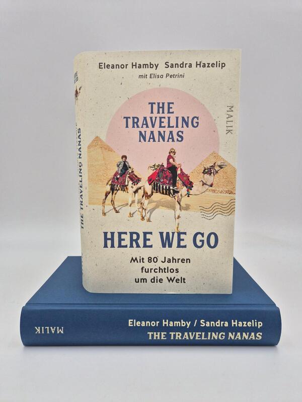 Außenansicht des Buches „The traveling Nanas – Here we go“