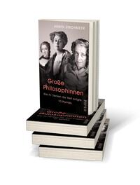 Bücherstapel des Buches „Große Philosophinnen“