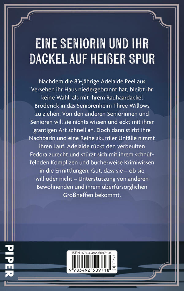Rückansicht des Buches „Three Willows: Mord und Häkeldeckchen“