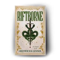 Außenansicht des Buches „Riftborne“
