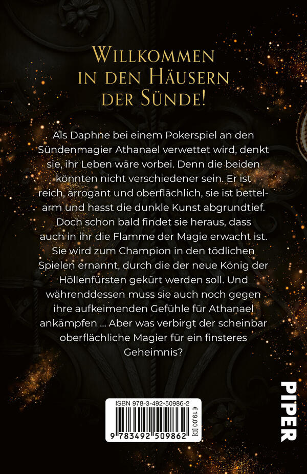 Rückansicht des Buches „A Kiss of Sin and Magic“