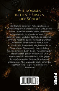 Rückansicht des Buches „A Kiss of Sin and Magic“