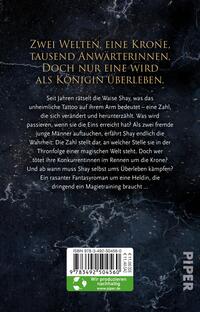 Rückansicht des Buches „Queen of Magic – Das Zeichen der Königin“