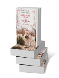 Bücherstapel des Buches „Weihnachtschaos auf vier Hufen“