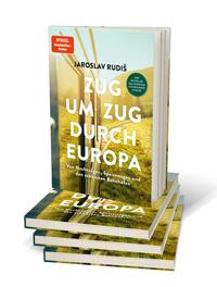 Bücherstapel des Buches „Zug um Zug durch Europa“