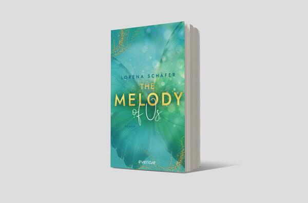 Außenansicht des Buches „The Melody of Us“