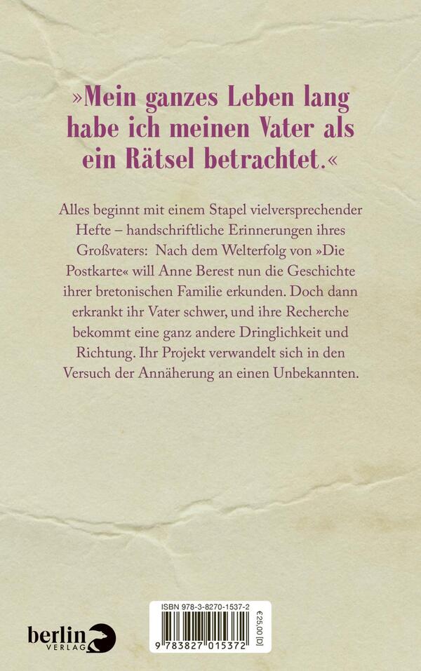 Rückansicht des Buches „Vatertage“