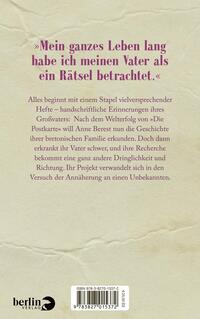 Rückansicht des Buches „Vatertage“