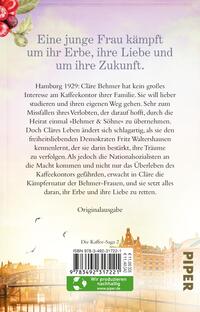 Rückansicht des Buches „Töchter der Speicherstadt – Der Geschmack von Freiheit“