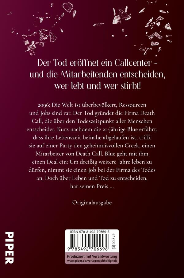 Rückansicht des Buches „Whispers of Destiny“