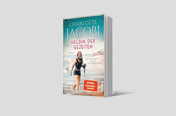 Außenansicht des Buches „Heldin der Gezeiten – Eine Schwimmerin. Ein Ziel. Ein weltweiter Erfolg.“