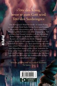 Rückansicht des Buches „Sunbringer“ 