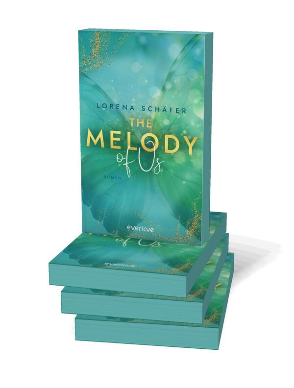 Außenansicht des Buches „The Melody of Us“