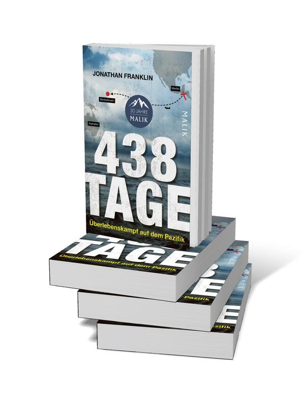 Bücherstapel des Buches „438 Tage“