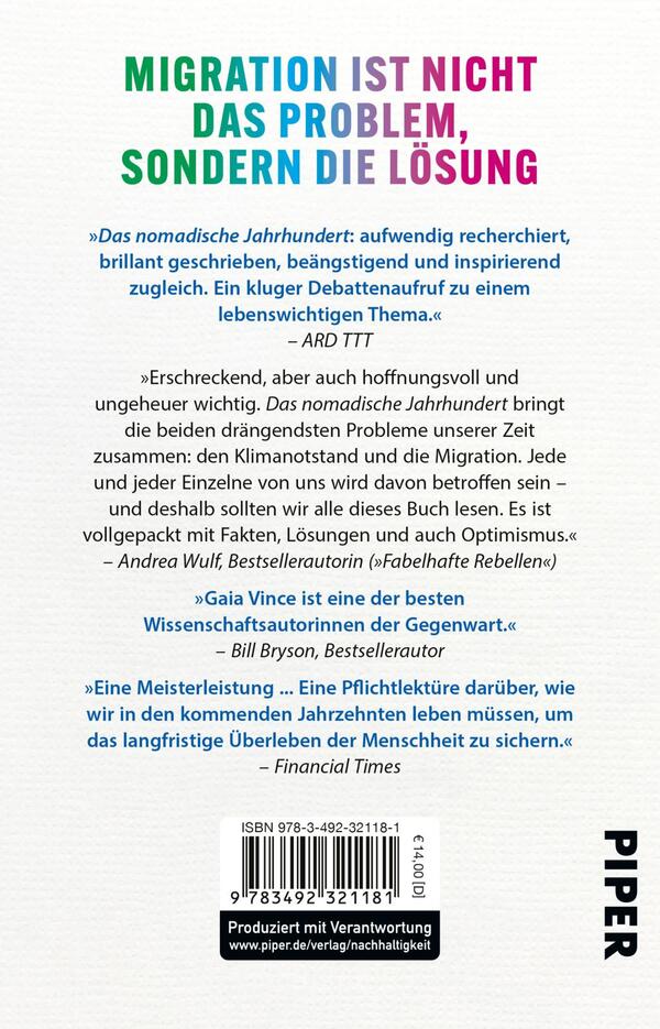 Rückansicht des Buches „Das nomadische Jahrhundert“