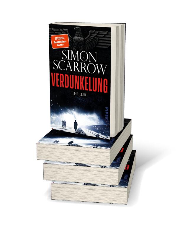 Bücherstapel des Buches „Verdunkelung“