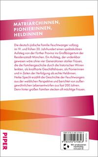 Rückansicht des Buches „Die Frauen der Familie Feuchtwanger“ 