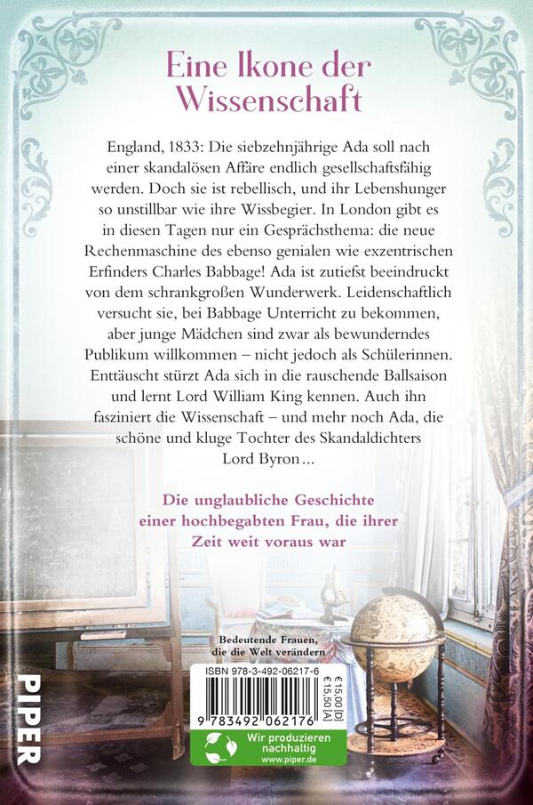 Rückansicht des Buches „Die geniale Rebellin“