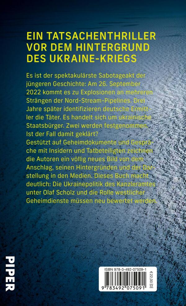 Rückansicht des Buches „Die Sprengung“