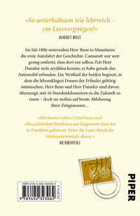 Rückansicht des Buches „Er kenne Herrn Benz nicht, sagt Herr Daimler“