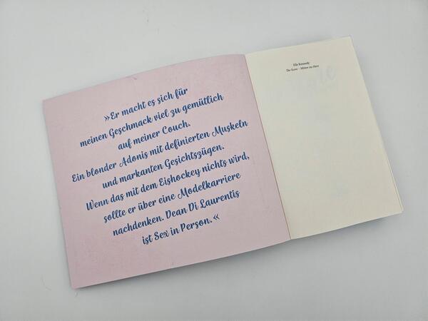 Innenansicht des Buches „The Score – Mitten ins Herz“