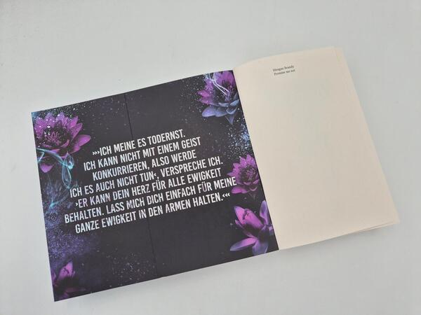 Außenansicht des Buches „Promise me not“