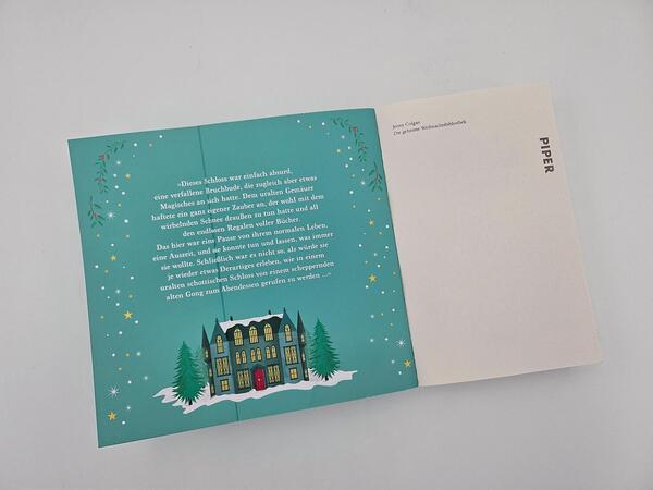 Außenansicht des Buches „Die geheime Weihnachtsbibliothek“