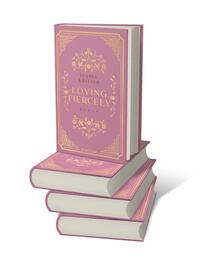 Bücherstapel des Buches „Loving fiercely“